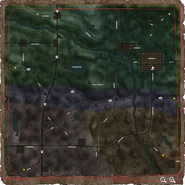 Древние изображения игровой карты. Красным помечена граница