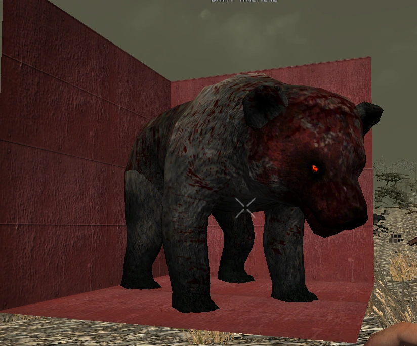 Старая модель зомби-медведя в Alpha 13