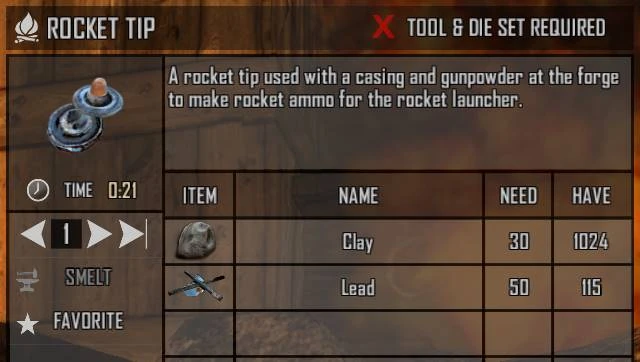 Forge rocket tip