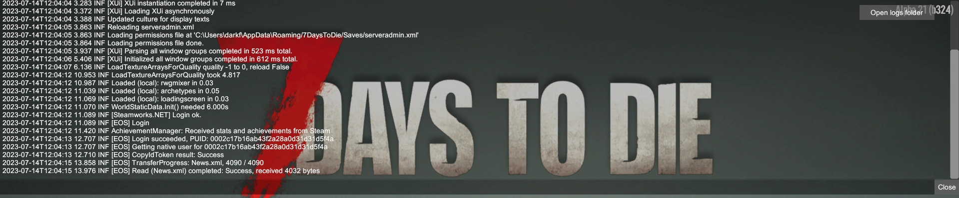 «F1» — Вызвать консоль