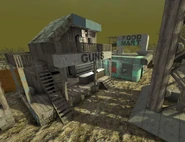 Оружейный и продуктовый магазины