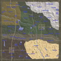 Navezgane A12 Локации помечены