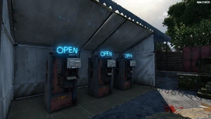 Внешний вид арендуемых торговых автоматов у торговки Jen