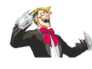 Разводит руки