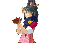 Поправляет перчатки