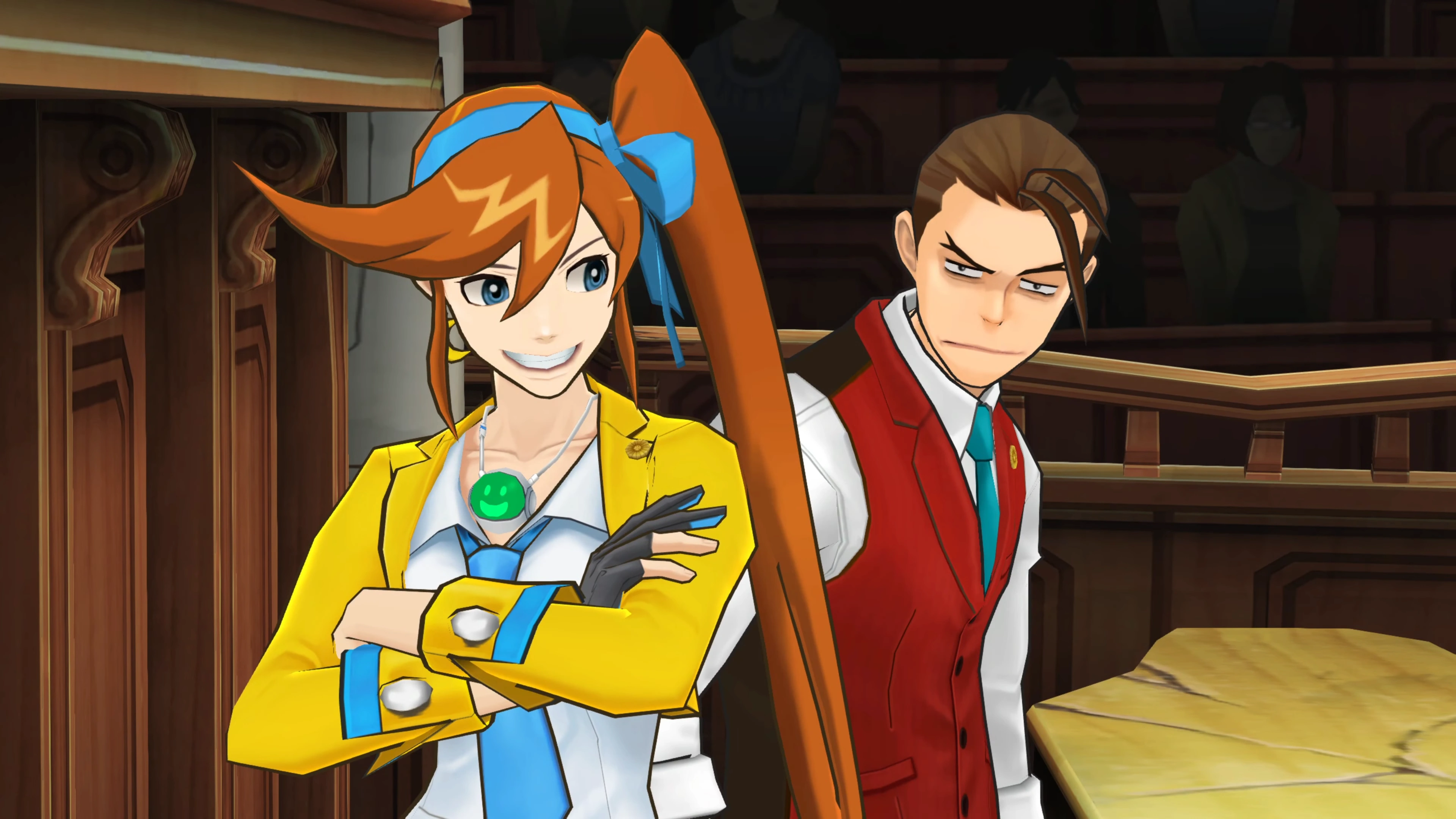 Джастис и Афина в качестве соадвокатов Райта.