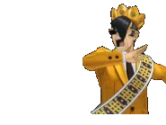 Поправляет корону