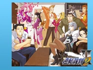 Японский промо-арт Phoenix Wright: Ace Attorney - Justice for All для WiiWare
