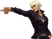 Указывает пальцем/говорит