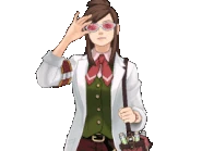 Держит очки и говорит