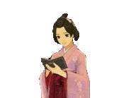 Дотрагивается до книги и поднимает палец