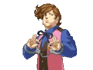 Один раз потягивает концы банта-бабочки