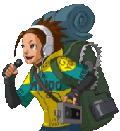 Берёт интервью/говорит