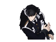 Наклонившись вперёд/говорит