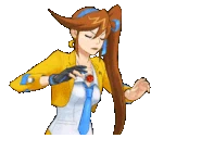 В возмущении упирается на стол