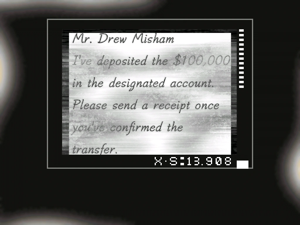 Первая часть содержания письма.