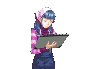 Рисует прическу Аполло