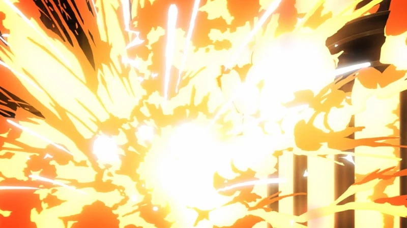 Взрыв бомбы.