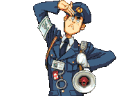 Отдаёт честь/говорит