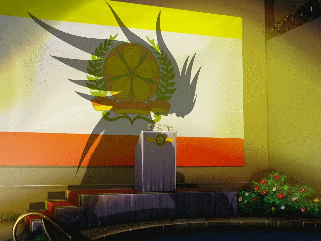 Появление тени в розарии.