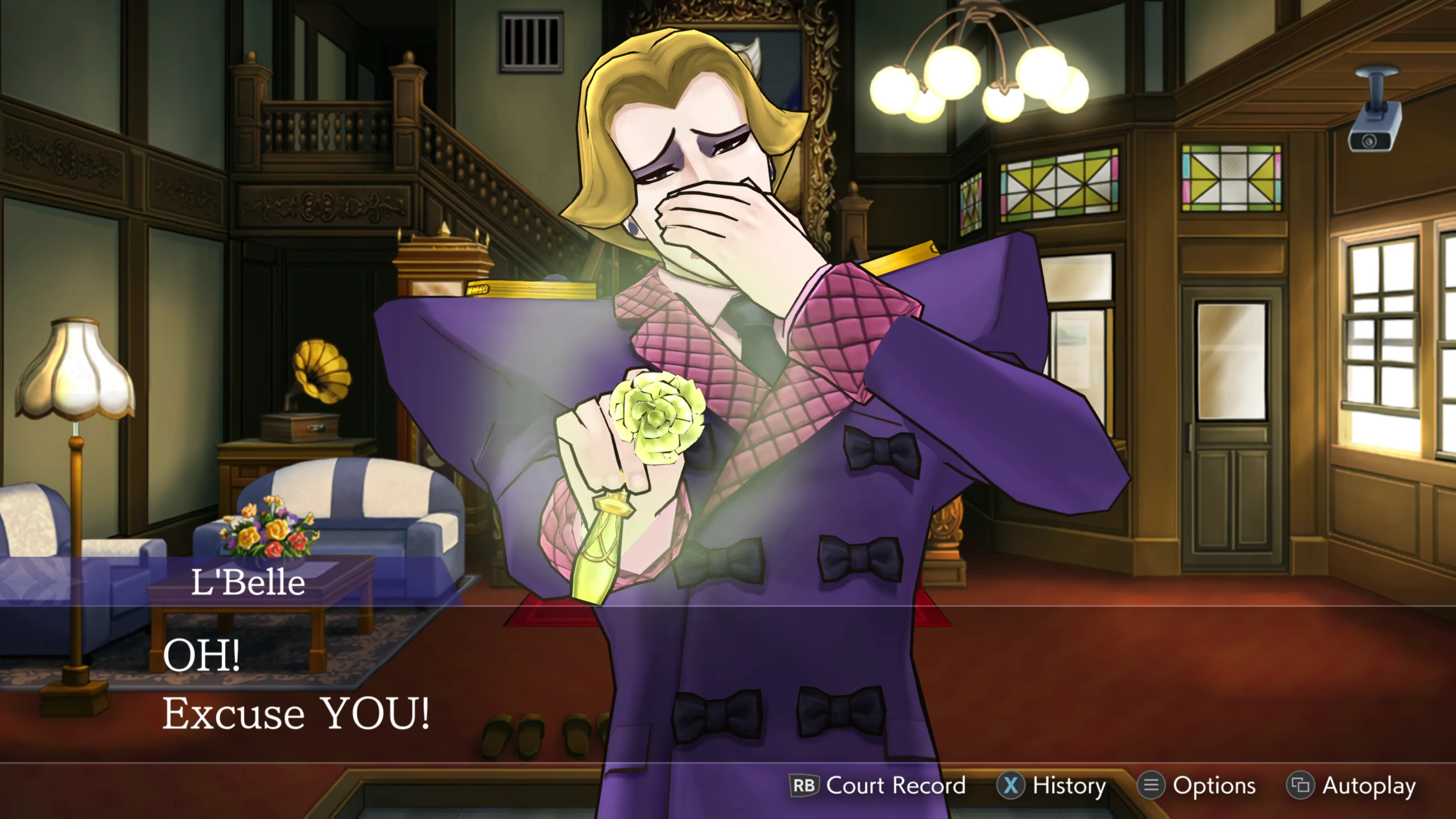 Первая встреча Джастиса с л’Беллем.