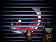 На подоконнике тайного склада в Гранд-Тауэр, с «заглядывающим глазом» воздушного шара Большого цирка Берри