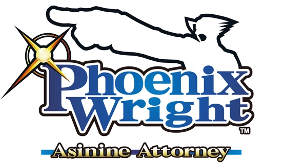 Phoenix Wright Asinine Attorney logo