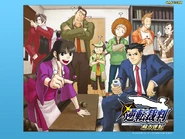 Японский рекламный постер Phoenix Wright: Ace Attorney для WiiWare версии