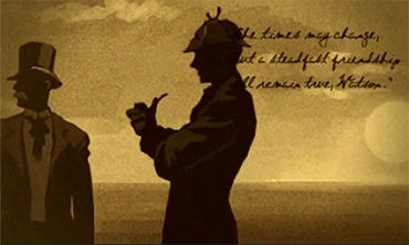 Как показано в «Приключениях Херлока Шолмса» с Херлоком Шолмсом.