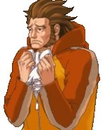 Держит носовой платок