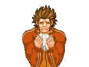 Держит носовой платок/говорит