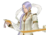 Читает свиток/говорит