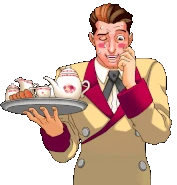 Смущённый/говорит