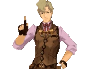 С поднятым пальцем/говорит