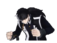 Прижимая руки к столу/говорит