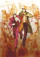 Маркетинговая иллюстрация Gyakuten Kenji 2