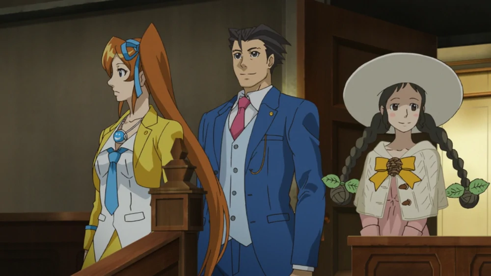 Афина, Феникс и Джунипер в поиска Аполло в руинах зала суда