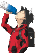 Пьёт молоко