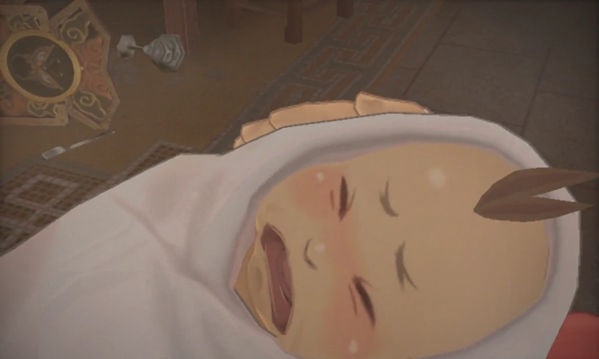 В детстве, незадолго до смерти отца.