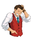 Смущен ("вырывающаяся" челка)