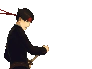 Держа касиру катаны/говорит