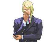 Держит очки