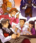 Рисунок из «Naruhodo Gyakuten Saiban!» (1) (от Кумико Суэканэ) игрового журнала DreaMaga