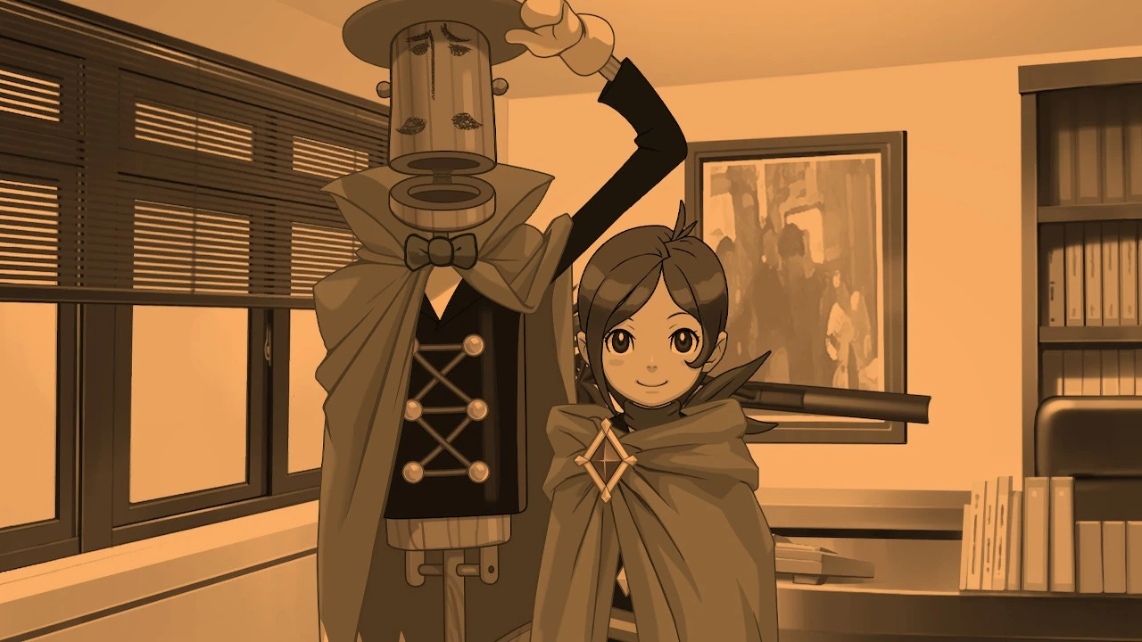 Восьмилетняя Трюси с господином Шляпой В Бюро «Райт и Ко».