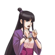 Решительная/открытый рот