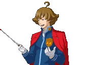 Раздвинув руки/говорит