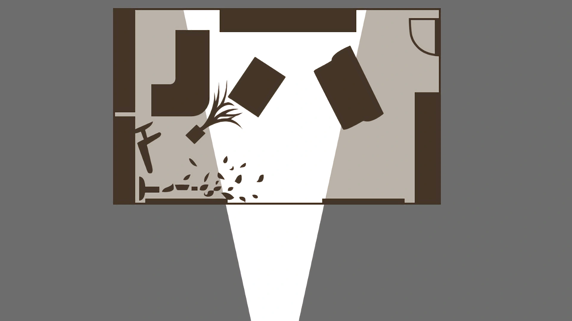 На плане бюро сразу после убийства.