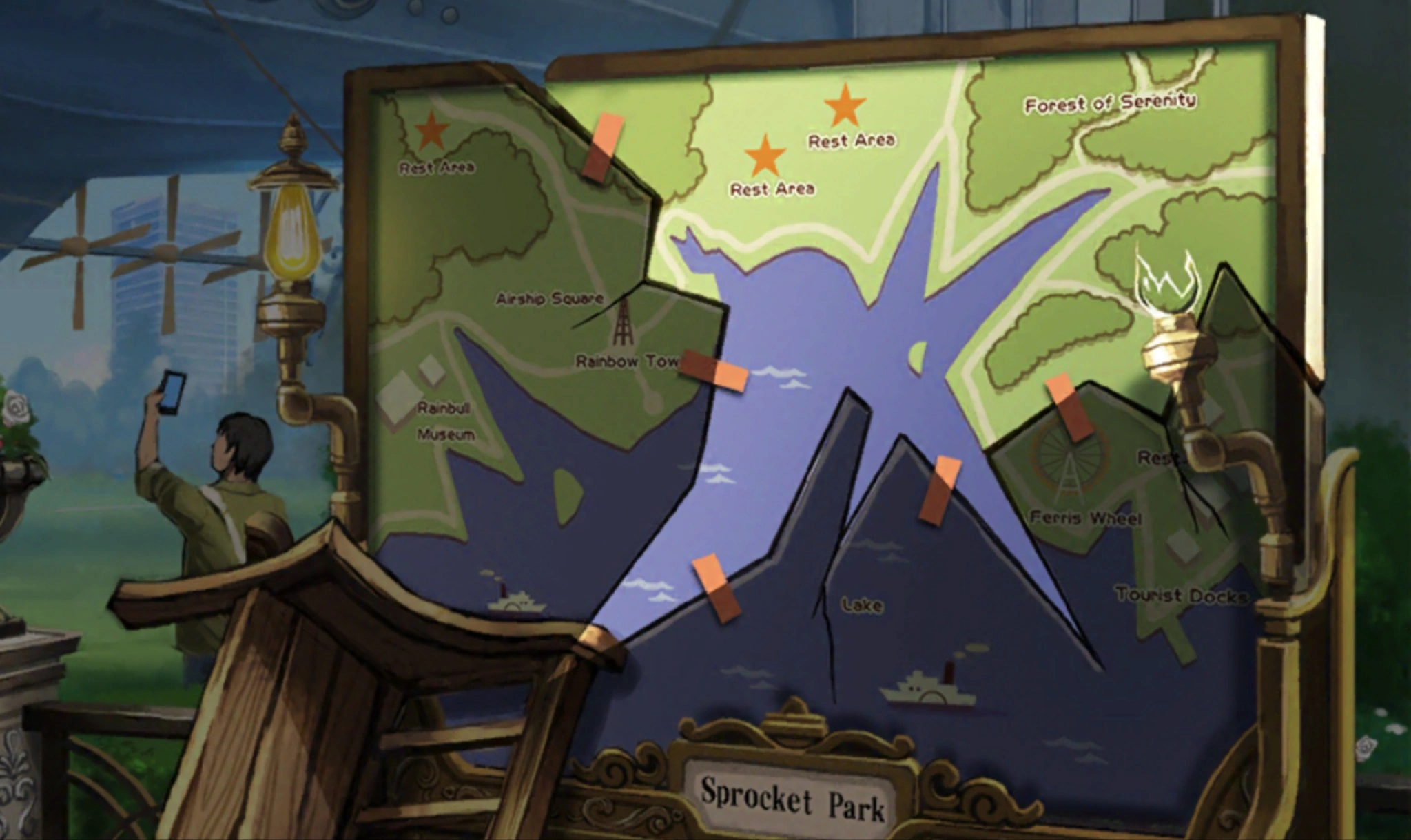 Сломанный знак, который Батц принял за птеродактиля.