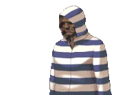 Снимает куртку с капюшоном