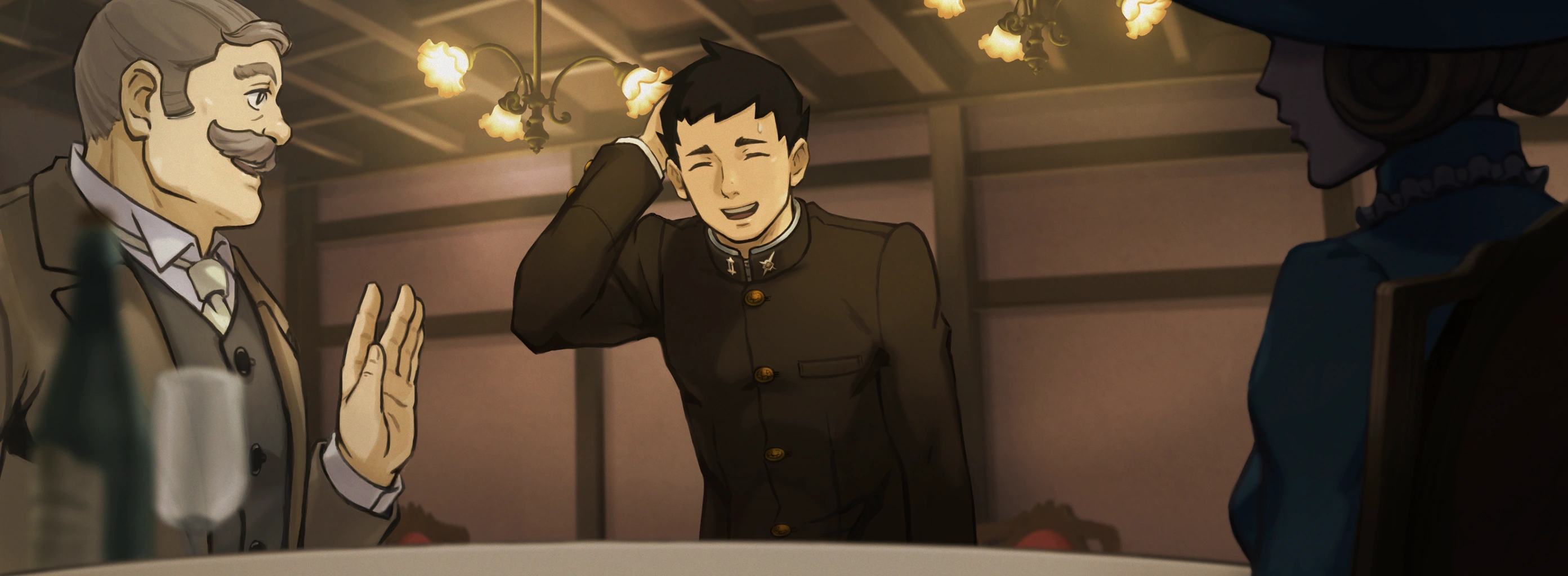 Наруходо и Уилсон разговаривают.